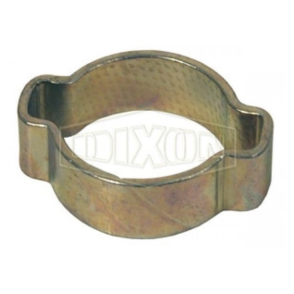 Dixon Double Ear Pinch-On Clamp, 15/16 in Nominal, 0.827 Closed dia x 0.984 in Open dia, Steel, Domestic 2225 - main